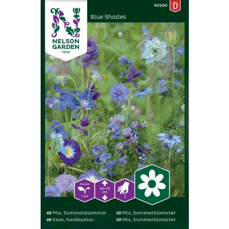 Sommerblomster Blå Mix Blue Shades 1 Sommerblomster Blå Mix Blue Shades