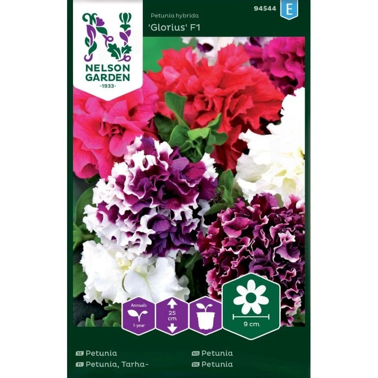 Petunia Dobbelt 'Glorious' F1 Mix Petunia Hybrida 'Glorius' F1 1 Petunia Dobbelt 'Glorious' F1 Mix Petunia Hybrida 'Glorius' F1