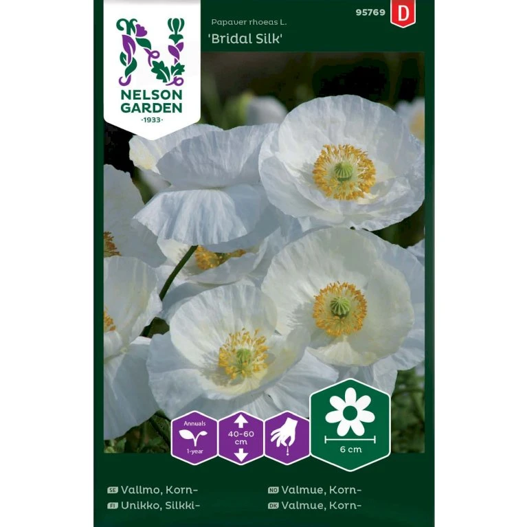 Kornvalmue 'Bridal Silk' Papaver Rhoeas L. 'Bridal Silk' 1 Kornvalmue 'Bridal Silk' Papaver Rhoeas L. 'Bridal Silk'