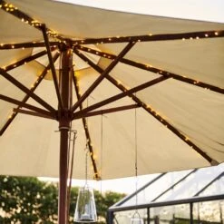 Knirke LED Til Parasol Med Solar Sirius Knirke Parasol 96 LED, Til Ø3m Parasol