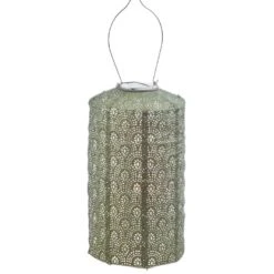 Solcelle Lanterne Fan Lysegrøn Lumiz Solcelle Lanterne Fan Cylinder 18 Cm