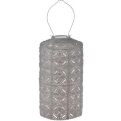 Solcelle Lanterne Mandela Lys Taupe Lumiz Solcelle Lanterne Mandela Cylinder 18 Cm