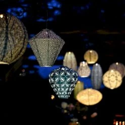 Solcelle Lanterne Sashiko Lysegrøn Lumiz Solcelle Lanterne Sashiko Diamand 28 Cm -Sirius Butik p36342 54419 lumiz solcelle lanterne sashiko c4a6