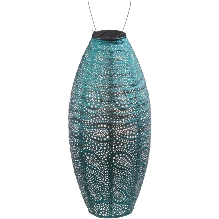 Solcelle Lanterne Paisley Havblå Lumiz Solcelle Lanterne Paisley Lang Oval 20 Cm 1 Solcelle Lanterne Paisley Havblå Lumiz Solcelle Lanterne Paisley Lang Oval 20 Cm