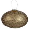 Solcelle Lanterne Ikat Guld Lumiz Solcelle Lanterne Ikat Oval 40 Cm