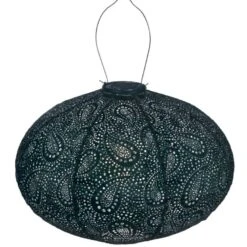 Solcelle Lanterne Paisley Grøn Lumiz Solcelle Lanterne Paisley Oval 40 Cm
